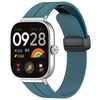 Per cinturino per orologio in silicone con fibbia magnetica pieghevole Xiaomi Mi Band 8 Pro (ciano)