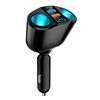 Caricatore per auto di espansione per accendisigari con display digitale in tempo reale doppio USB Type-C, modello: PD+QC3.0+2.4A Dual A+C