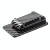Limitatore di fibbia elastica anticollisione per cintura di sicurezza per auto (fibra di carbonio nera)