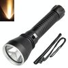 XHP70.2 Torcia subacquea 3000 lumen IPX8 impermeabile sott'acqua 80 m 2500 mAh x 2 luce gialla