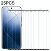 Per Xiaomi 15 Pro 25 pezzi 9H HD 3D Pellicola in vetro temperato con bordo curvo (nero)