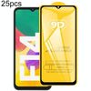 Per Samsung Galaxy F14 4G 25 pezzi 9D Full Glue Pellicola in vetro temperato per schermo