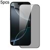 Per iPhone 16 Pro Max 5 pezzi DUX DUCIS 0,33 mm 9H pellicola in vetro temperato anti-spia HD in alluminio ad alta resistenza