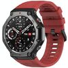 Per Amazfit T-Rex 3 Cinturino in silicone con fibbia ad ago tinta unita (rosso)