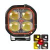 Faretto LED per moto con riflettore Devil Eye rosso, abbagliante e anabbagliante, faro esterno