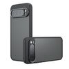 Per Google Pixel 9 Pro XL Armor Precise Hole PC Hybrid TPU Custodia per telefono (nero satinato)