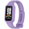 Per Redmi Band 3 / Xiaomi Smart Band 9 Active Solid Color Soft Silicone Watch Band Integrato (Viola)