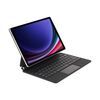 Per Samsung Galaxy Tab S9 FE / S9 P710 Custodia per tablet in pelle con tastiera Bluetooth magnetica (nera)
