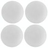 6,8 cm 4 pezzi PU Leather Car Coaster Car Decorative Water Absorption Cup Sink Mat (bianco)