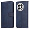 Per OnePlus 13 Custodia per telefono in pelle con texture di vitello classica (blu)