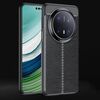 Per Huawei Mate 70 Pro Custodia antiurto in TPU con texture Litchi (nero)