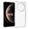 Per Huawei Mate 70 Custodia per telefono in TPU antiurto antiscivolo e spessa (trasparente)