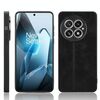 Per OnePlus 13 Custodia per telefono con motivo a mucca e cuciture (nero)