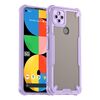 Per Google Pixel 5a Armor Glaze PC Hybrid TPU Custodia per telefono (viola)