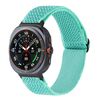 Per Samsung Galaxy Watch Ultra 47mm Cinturino in nylon intrecciato con motivo a onde (verde menta)