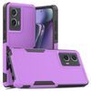 Per Motorola Moto G Stylus 5G 2024 2 in 1 PC + Custodia per telefono in TPU (viola)