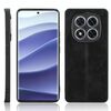Per Redmi Note 14 Pro 5G Custodia per telefono con motivo a mucca e cuciture (nero)