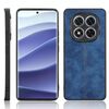 Per Redmi Note 14 Pro 5G Custodia per telefono con motivo a mucca e cuciture (blu)