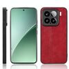 Per Xiaomi 15 Pro Custodia per telefono con motivo a mucca e cuciture (rosso)