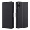 Per Rakuten Hand 5G Custodia per telefono in pelle con fibbia laterale ultrasottile e flip orizzontale (nero)