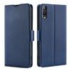 Per Rakuten Hand 5G Custodia per telefono in pelle con fibbia laterale ultrasottile e flip orizzontale (blu)