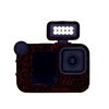 Per GOPro HERO13 Black Camera Adesivi Pellicola protettiva per il corpo, Stile: 11 Circuito Rosso