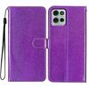 Per Motorola Moto G75 5G Custodia in pelle con glitter (viola)