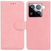 Per Xiaomi 15 Pro Custodia in pelle Flip Skin Feel Pure Color (rosa)