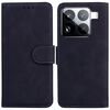 Per Xiaomi 15 Pro Custodia in pelle Flip Skin Feel Pure Color (nero)