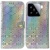 Per Xiaomi 15 Custodia per telefono in pelle con fibbia magnetica colorata (argento)