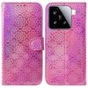 Per Xiaomi 15 Custodia per telefono in pelle con fibbia magnetica colorata (rosa)