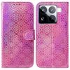 Per Xiaomi 15 Pro Custodia per telefono in pelle con fibbia magnetica colorata (rosa)