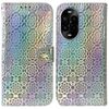 Per Huawei Nova 13 Pro Custodia per telefono in pelle con fibbia magnetica colorata (argento)