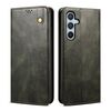 Per Samsung Galaxy A56 5G Custodia per telefono in pelle con texture Crazy Horse Oil Wax (verde)