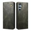 Per Samsung Galaxy A26 5G Custodia per telefono in pelle con texture Crazy Horse Oil Wax (verde)