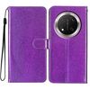 Per Honor X9c 5G Custodia per telefono in pelle con glitter (viola)