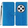 Per Redmi A4 5G Custodia per telefono in pelle con glitter (blu)