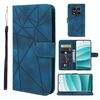 Per Redmi Note 14 Pro 5G Custodia in pelle con linee geometriche Skin Feel (blu)