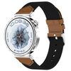 Per Huawei Watch GT 5 41mm Cinturino in Nylon e Pelle Ibrido Tessuto (Nero Marrone)