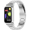 Per Redmi Band 3, cassa dell'orologio con struttura in metallo e cinturino in acciaio inossidabile con tre perline integrate (argento)