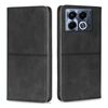 Per Infinix Note 40 5G Custodia magnetica in pelle con texture di mucca (nera)