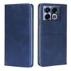 Per Infinix Note 40 5G Custodia magnetica in pelle con texture di mucca (blu)