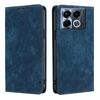 Per Infinix Note 40 5G RFID Antifurto Spazzola Magnetico Custodia in Pelle per Telefono (Blu)