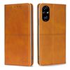 Per Honor 200 Pro 5G Custodia magnetica in pelle con texture di mucca (marrone chiaro)