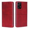 Per Honor 200 Lite 5G Custodia per telefono magnetica in pelle con texture mucca globale (rosso)