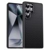 Per Samsung Galaxy S24 Ultra 5G Pita Series TPU + PC Texture Phone Case (Nero)