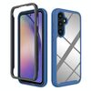 Per Samsung Galaxy A55 5G Starry Sky Custodia per telefono in TPU trasparente antiurto in tinta unita per PC (blu scuro)