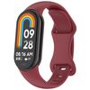 Per Xiaomi Smart Band 9 Splayed Tail Reverse Buckle Cinturino in silicone per orologio (rosso vino)