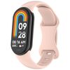 Per Xiaomi Smart Band 9 Splayed Tail Reverse Buckle Cinturino in silicone per orologio (rosa)