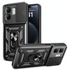 Per Infinix Smart 9 / Hot 50i Custodia per fotocamera scorrevole TPU+PC Custodia per telefono (nero)